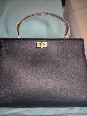 Classic Black Vanessa Williams Top-Handle Satchel — Structured Women's Handbag